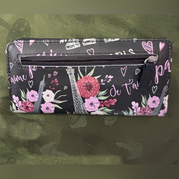 Tahari Black and Pink Paris Wallet - Picture 6 of 6